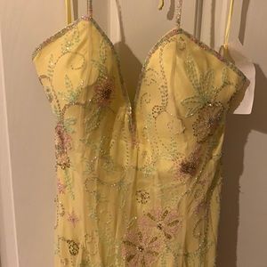 Silk Tiffany Beaded Ball Gown